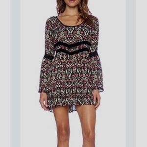 BAND OF GYPSIES BOHO BELL SLEEVES FLORAL DRESS
